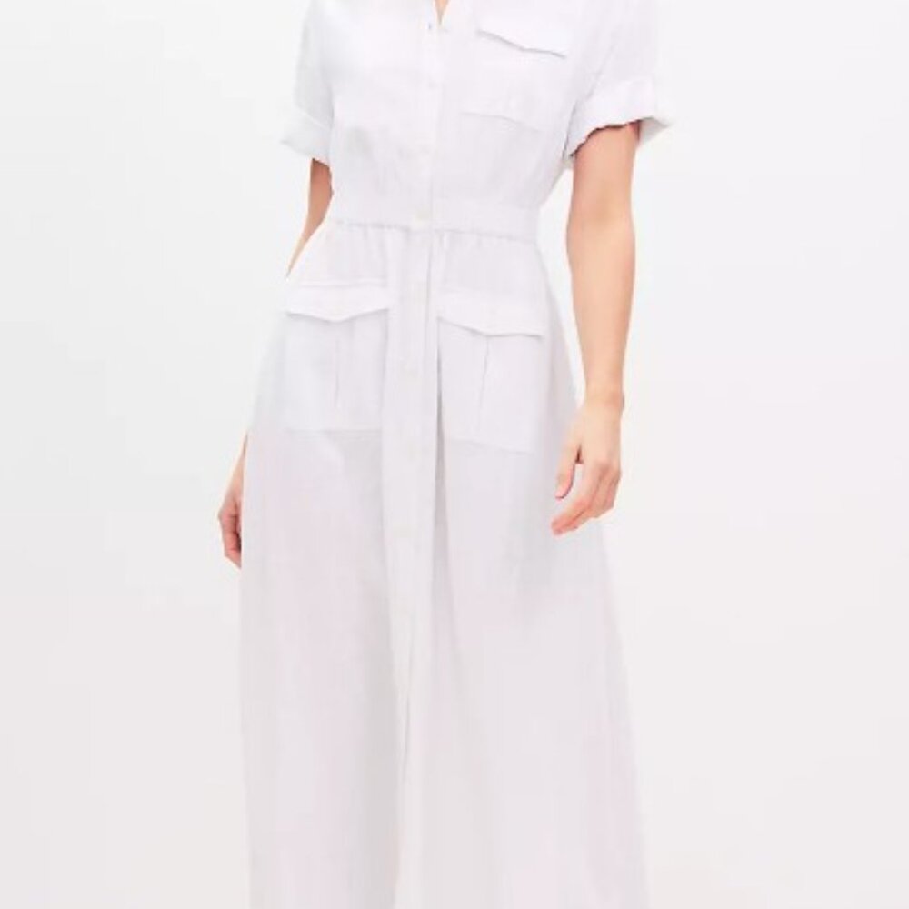 Loft Midi Pocket Utility Dress  New without Tags